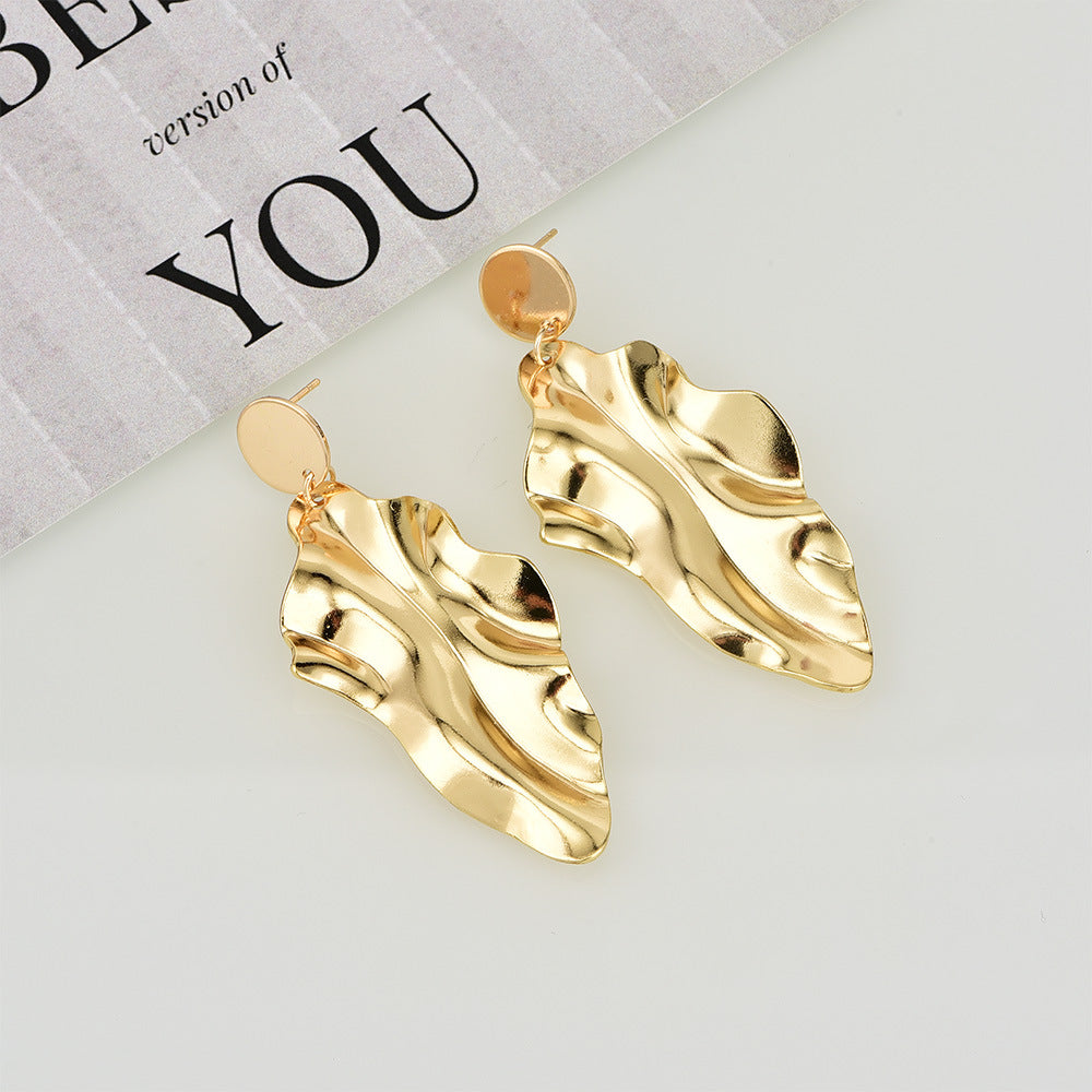 Irregular metal women's earrings earrings