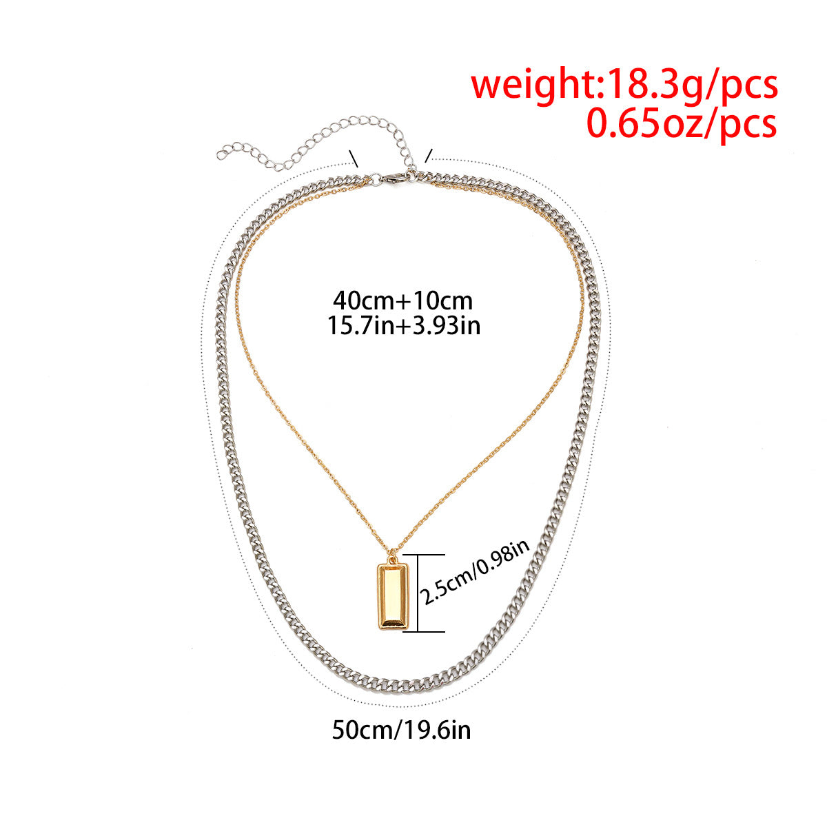 Multi-layer Item Jewelry, Personality Street Shooting Alloy Necklace