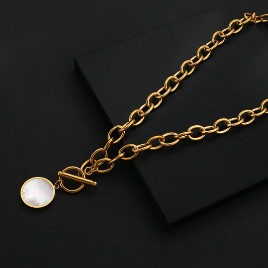 Chain High Sense Fritillary OT Buckle Clavicle Chain Temperament Necklace Women