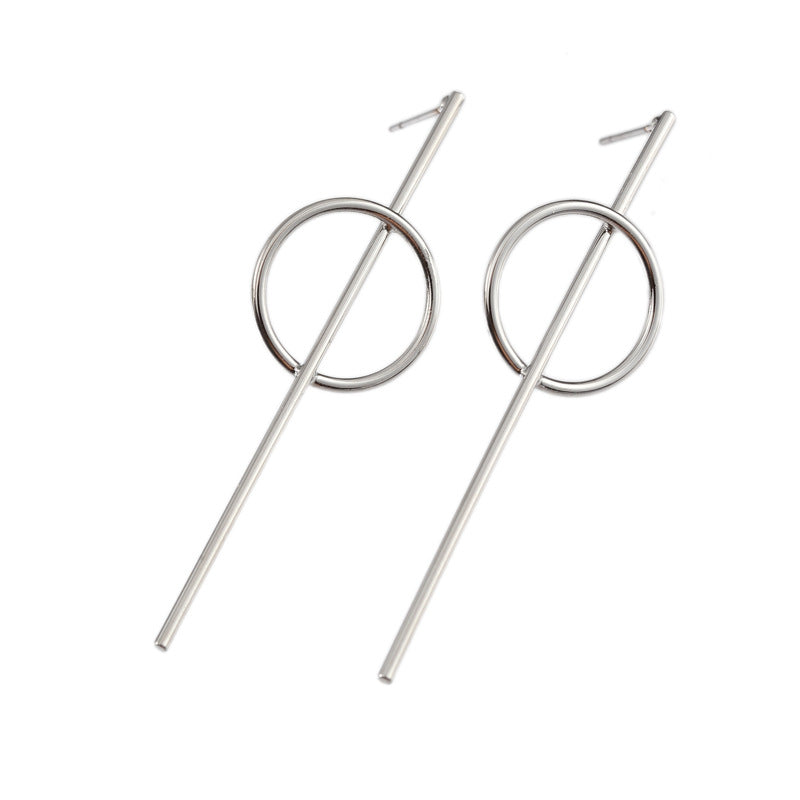 Exaggerated Big Earrings Korean Version Cool Big Earrings Chain Shape Earrings Factory Direct Wholesale Earrings Temperament Earrings