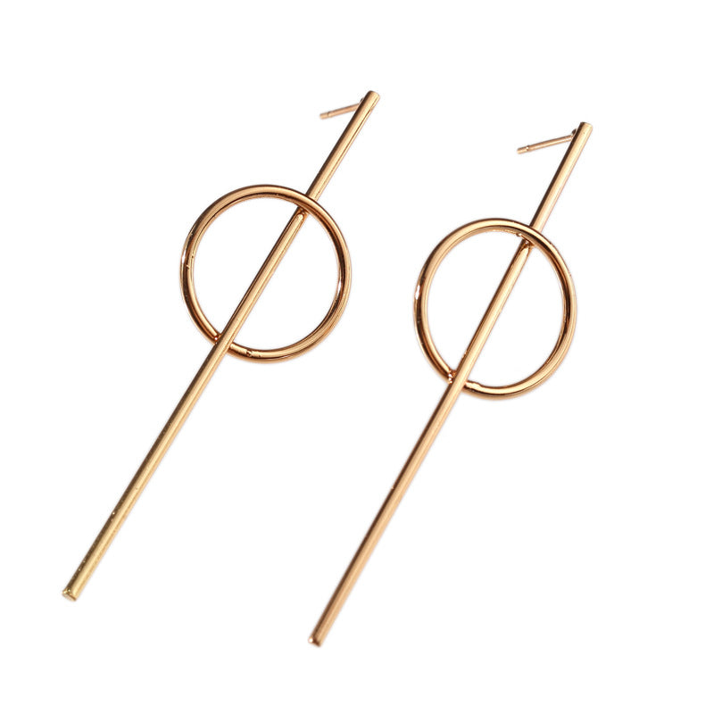 Exaggerated Big Earrings Korean Version Cool Big Earrings Chain Shape Earrings Factory Direct Wholesale Earrings Temperament Earrings