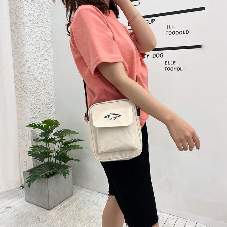 Women Canvas Bag Japan Style Girl Small Shoulder Bags Korean Fashion Casual Female Messenger Crossbody Bag Purse Phone Bag