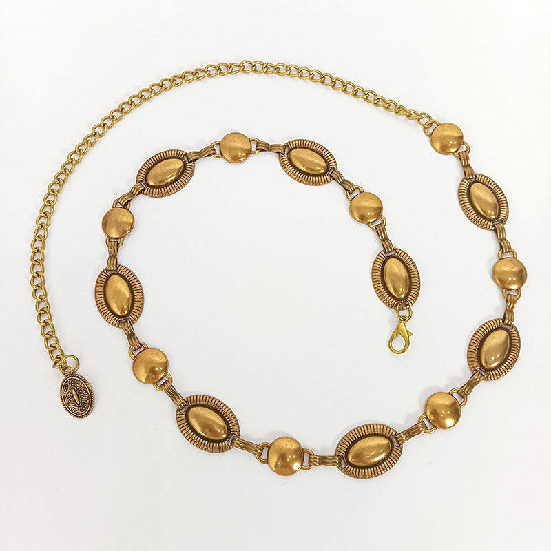 Popular Metal Retro Waist Chain For Women