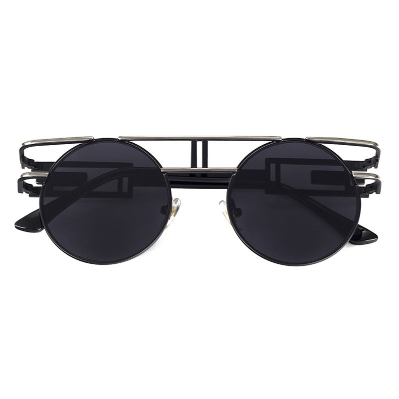 NewSteampunk Sunglasses Women Round Men Gothic Vintage