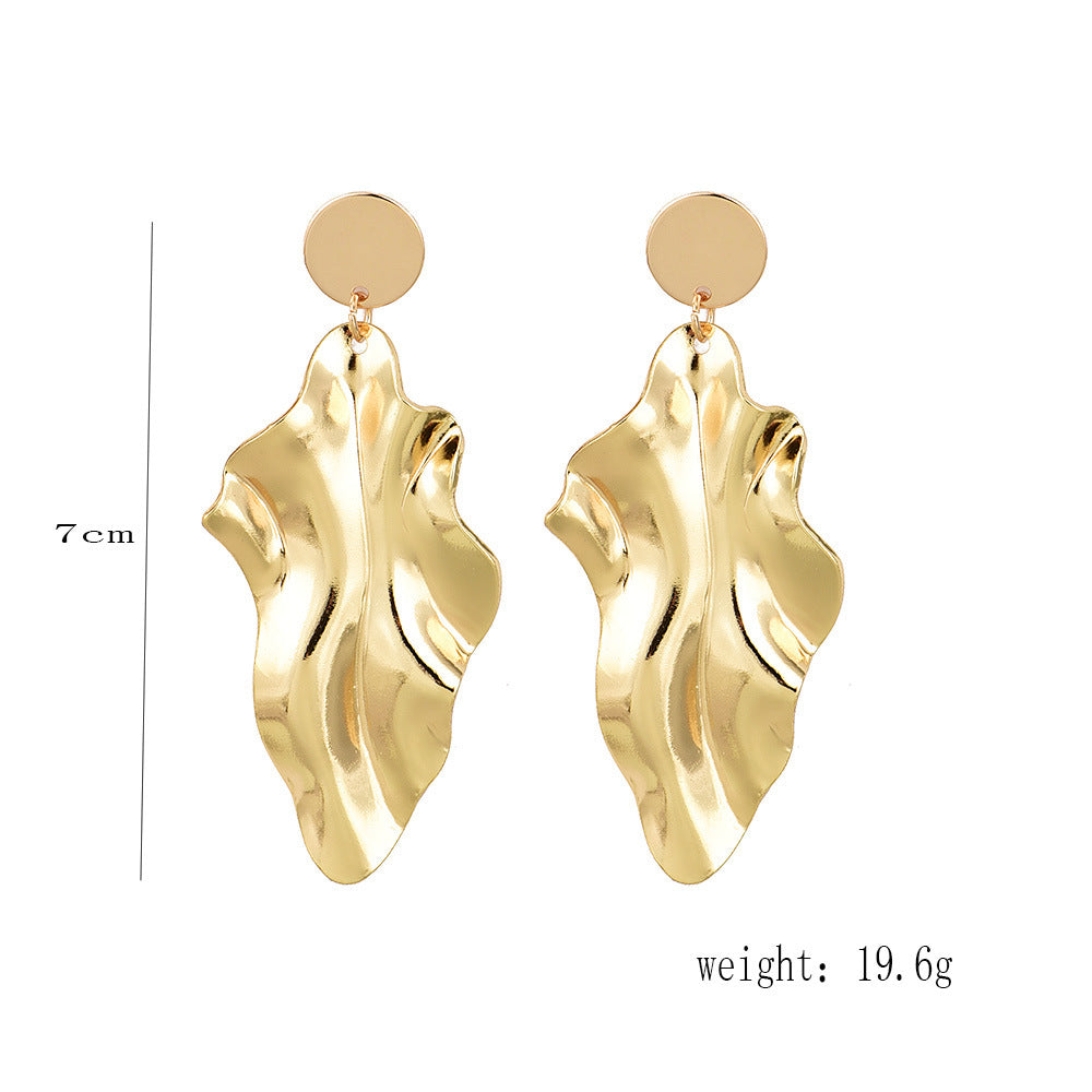 Irregular metal women's earrings earrings