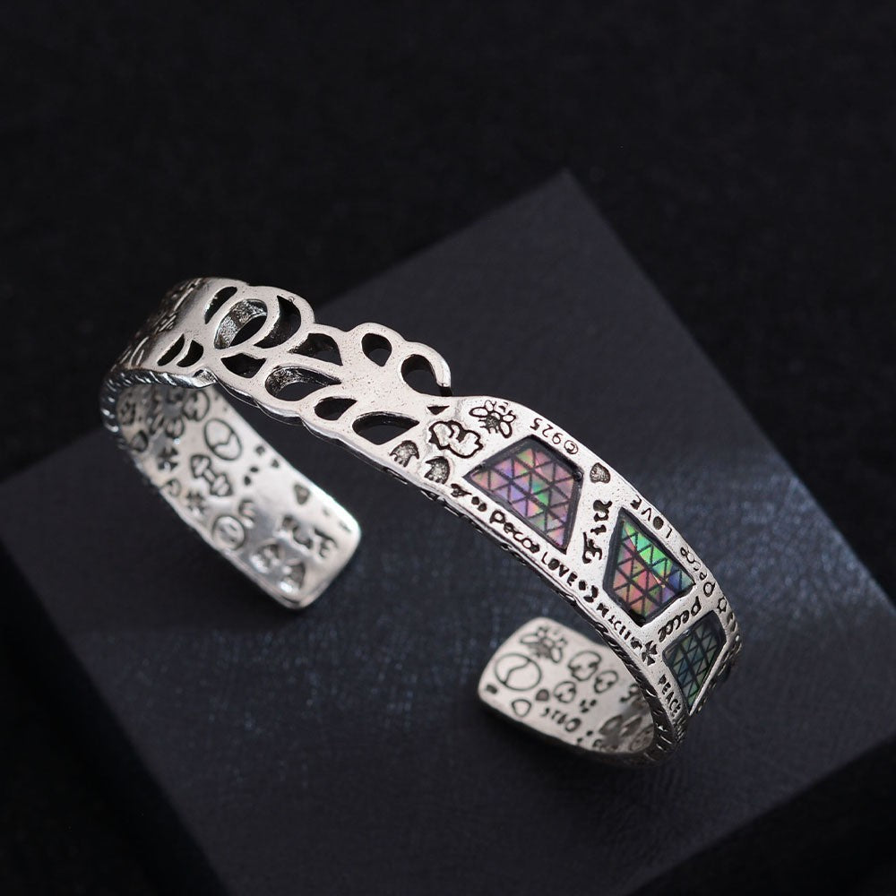 Womens Retro Dreadlock Braided Twisted Tassel Bracelet