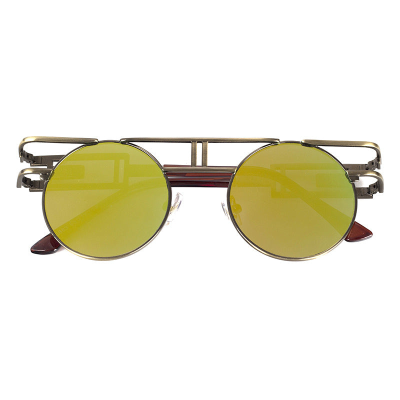 NewSteampunk Sunglasses Women Round Men Gothic Vintage