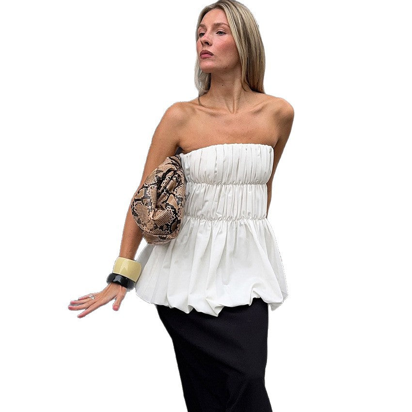 Stylish Minimalist And Form Fitting Tube Top For Women