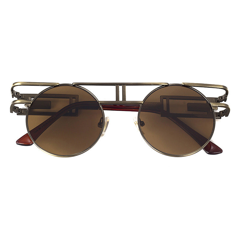 NewSteampunk Sunglasses Women Round Men Gothic Vintage