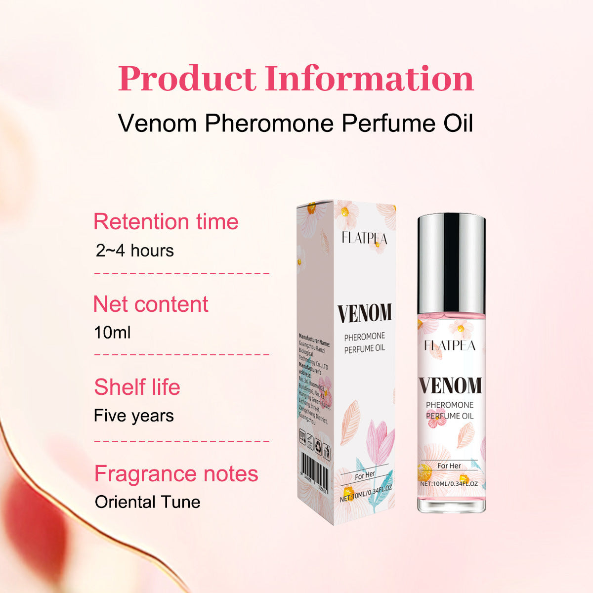 Women's Fruit And Flower Fragrance Body Ball Perfume Lasting