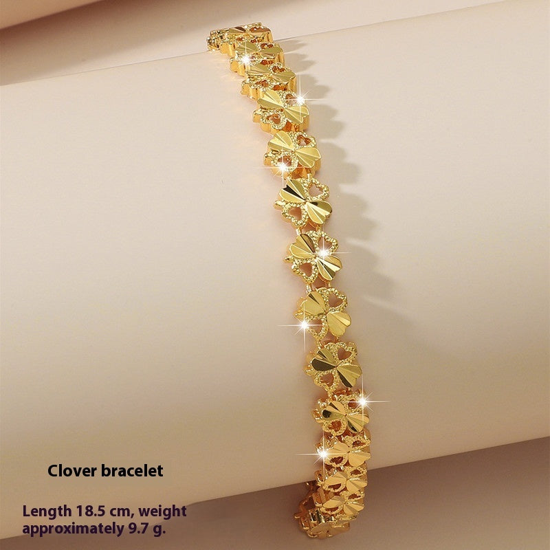 New Fashion Personality Placer Gold Bracelet Women