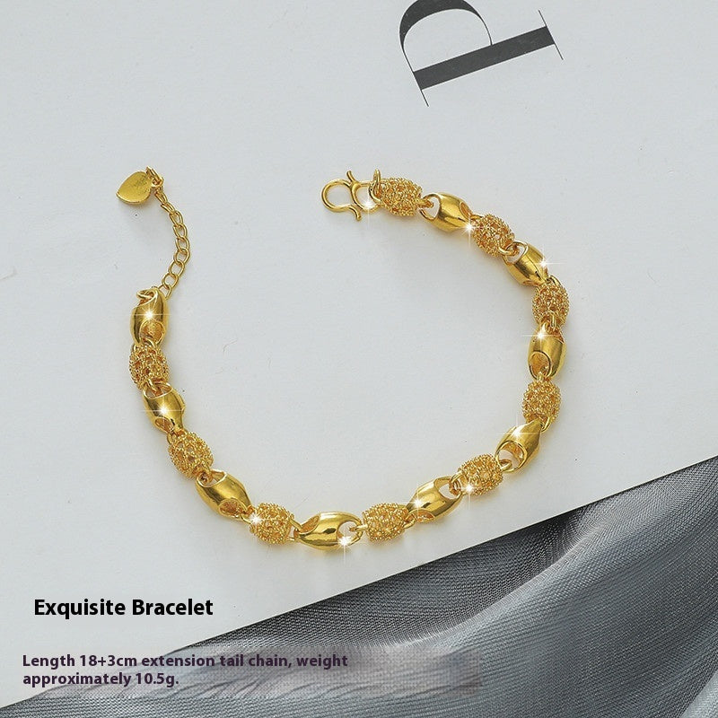New Fashion Personality Placer Gold Bracelet Women