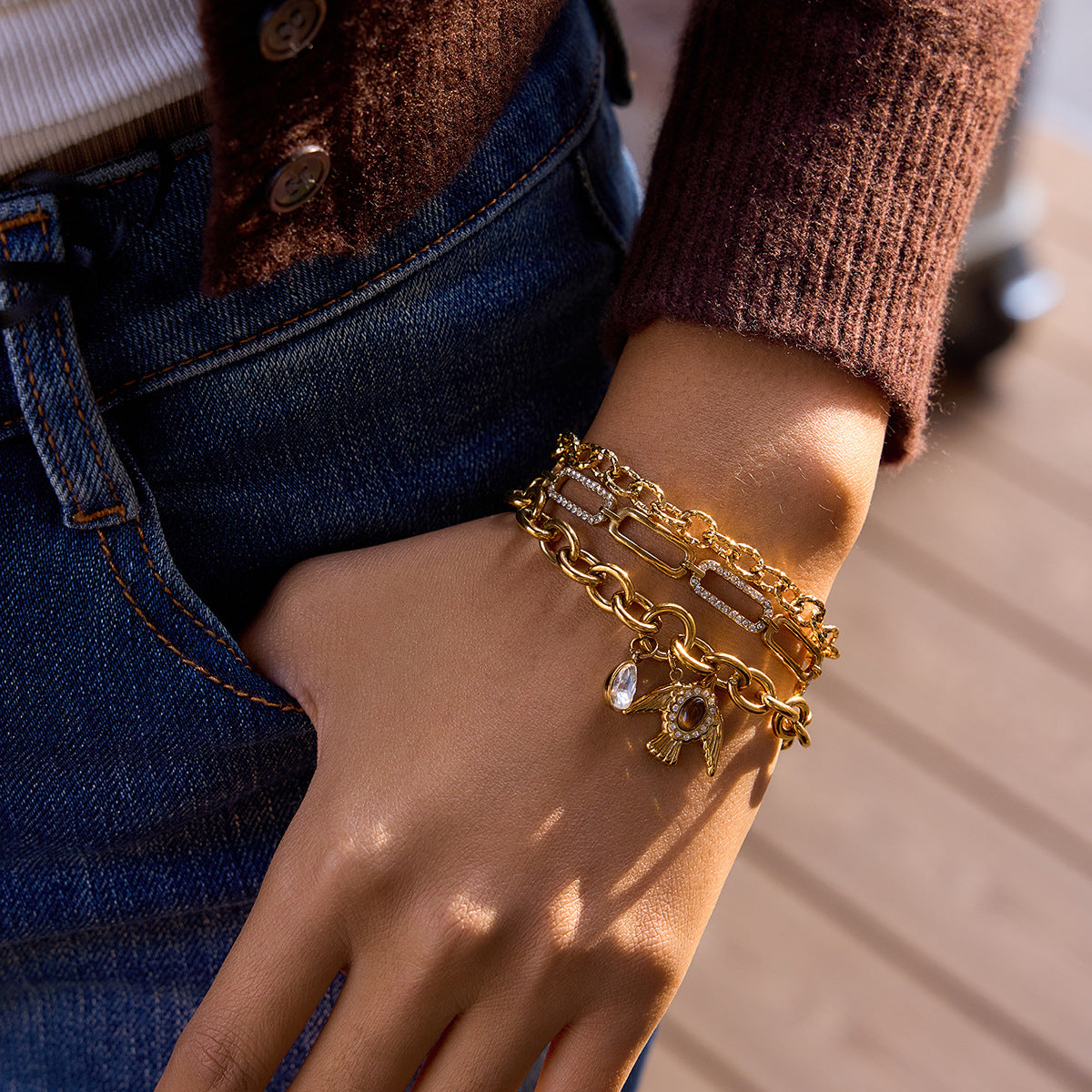 Mavis Chain Stack Bracelet Bundle