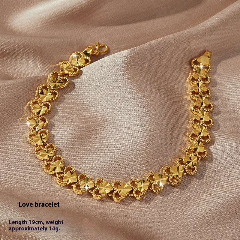 New Fashion Personality Placer Gold Bracelet Women