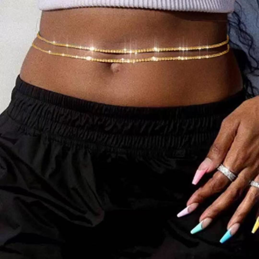 Beach Double-layer Waist Chain For Women