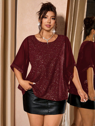 Stylish Minimalist And Relaxed Fit Womens Short Sleeve Top