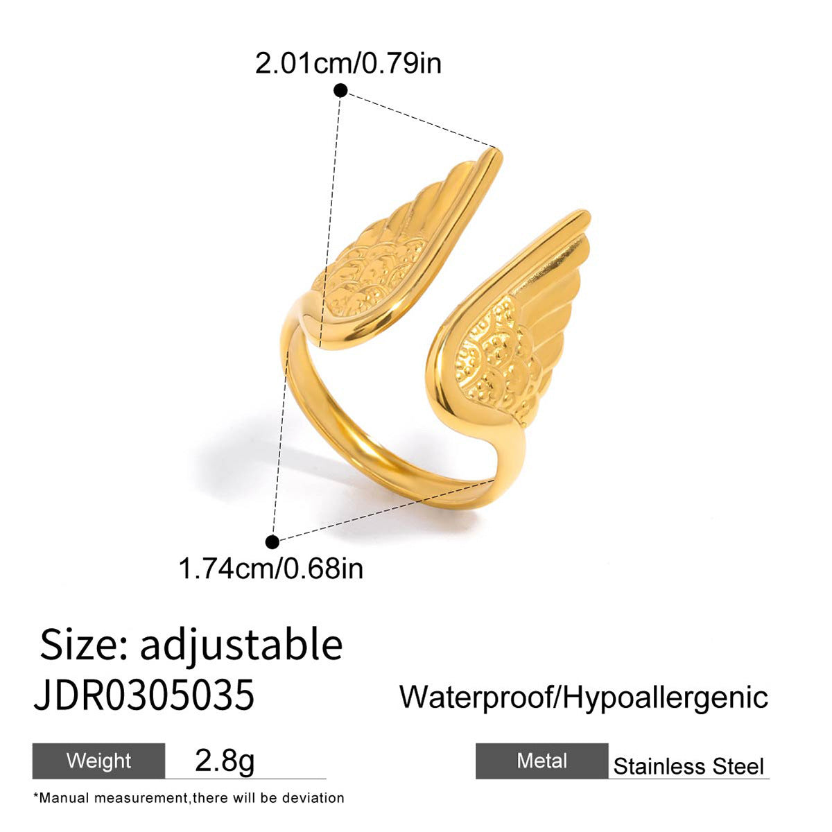 Titanium Steel Non-fading Ring For Women