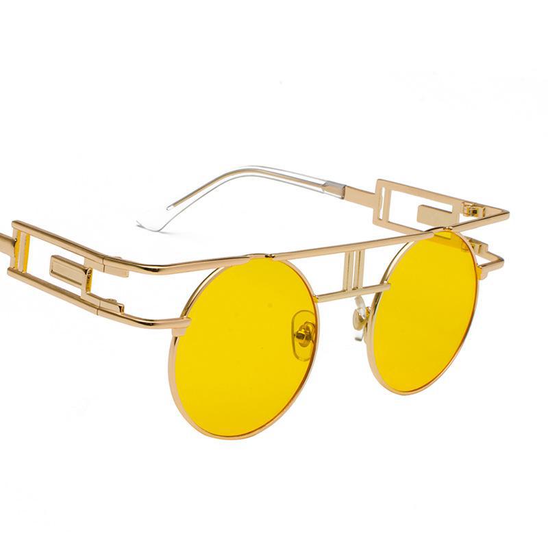 NewSteampunk Sunglasses Women Round Men Gothic Vintage