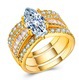 Golden Ring Set Trendy And Fashionable Ring