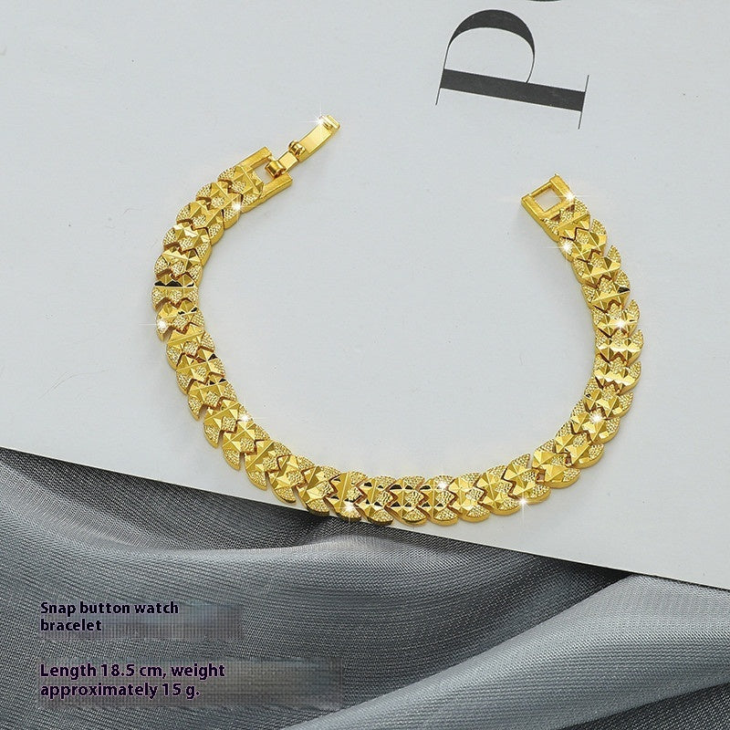 New Fashion Personality Placer Gold Bracelet Women
