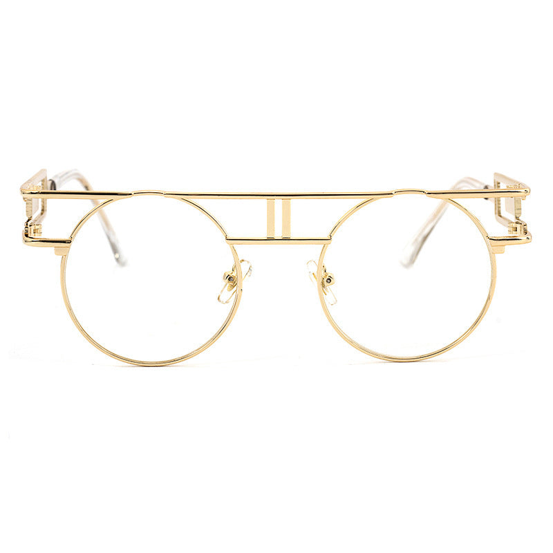 NewSteampunk Sunglasses Women Round Men Gothic Vintage